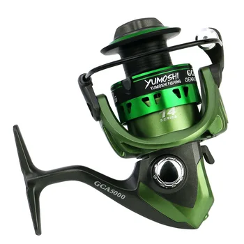 

Fast Speed Fishing Reel with 14 Bearings Smooth Powerful Fishing Reel Spinning with 13Lbs Max Drag 5.5:1 Gear Ratio Fishing Reel