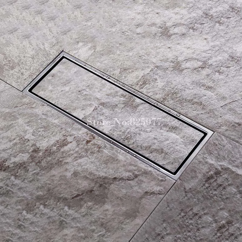 1PCS Stainless Steel Square Invisible Linear Shower Floor ...