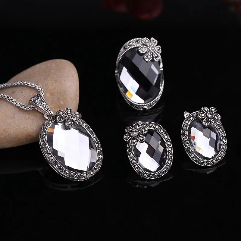 Sellsets винтажные серебряные модные ювелирные изделия милые в виде цветка ожерелье