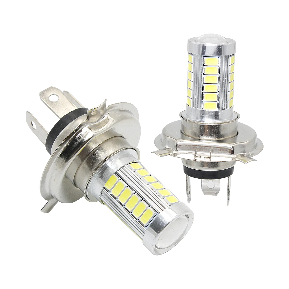 

2PCS H4 LED Lamp Car Headlight Cold White 33 SMD 5630 5730 Light Bulb Auto Fog Light Headlamp 12V DC