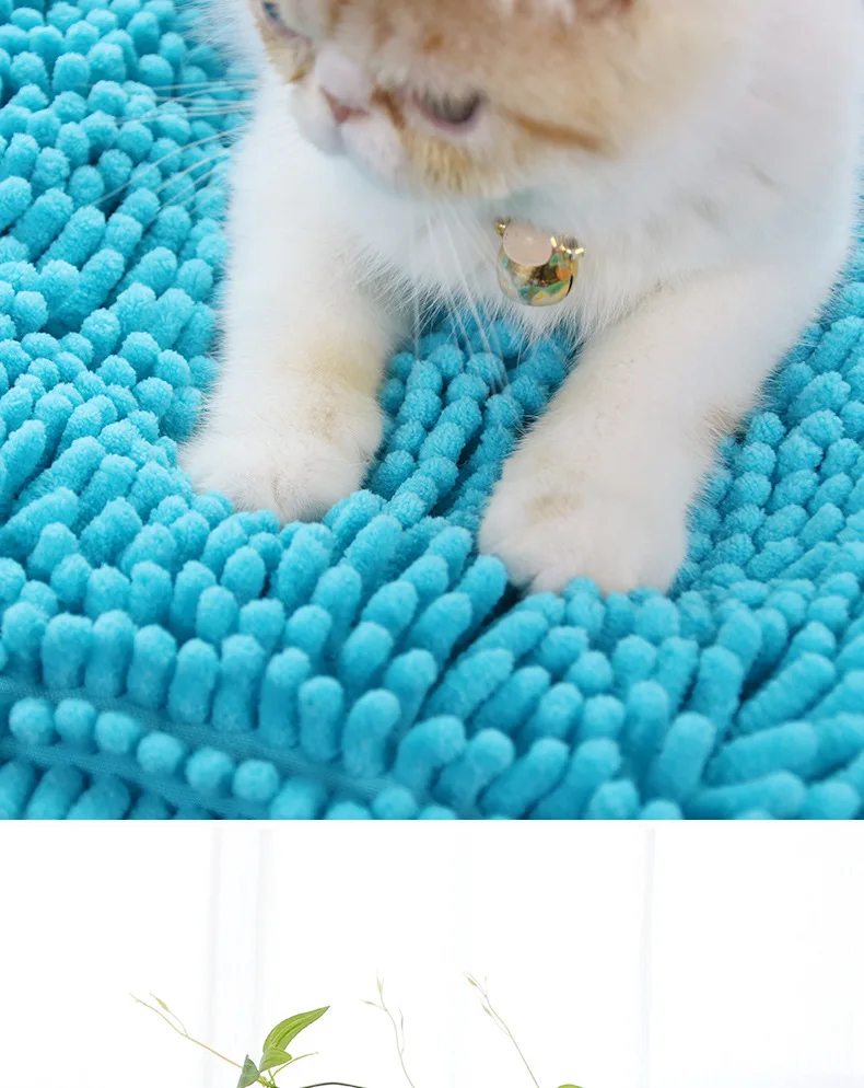 Супер абсорбент, утолщенный впитывающее полотенце волокно синель Пэт собака Быстросохнущий впитывающее полотенце кошка банное полотенце Большое банное полотенце