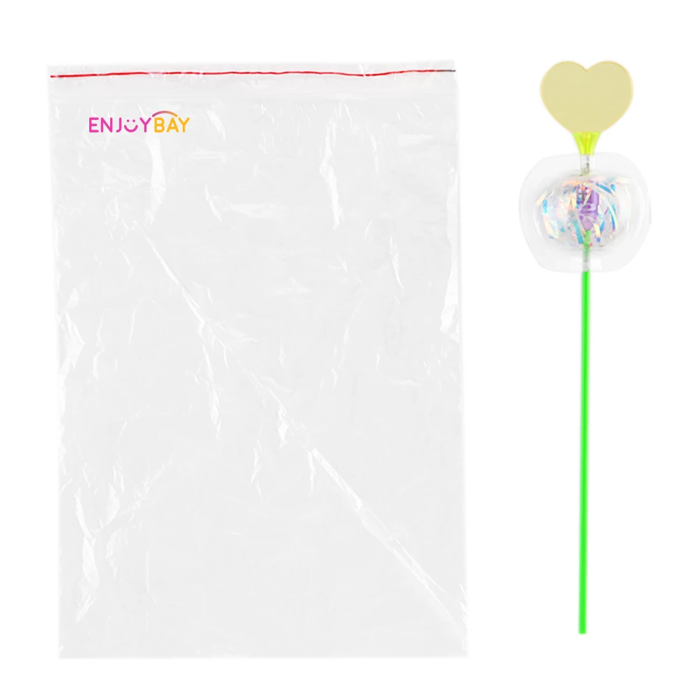 Enjoybay Funny Soap Bubble Colorful Shook Stick Variety Twist Ribbon Toy Bubble Flower Magic Wand with LED Outdoor Toys for Kids