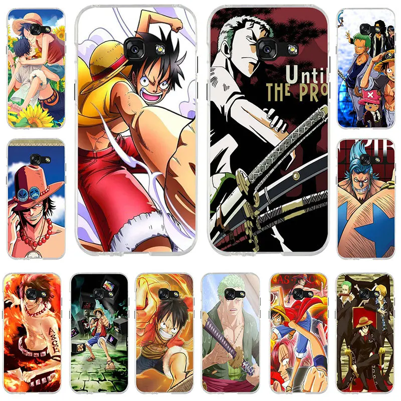 One Piece Monkey D Luffy Ace Zoro Design Soft Cases for Samsung Note 2 3 4 5 8 HTC U11 M7 M8 M9 M10 A9 E9 Plus | Мобильные телефоны
