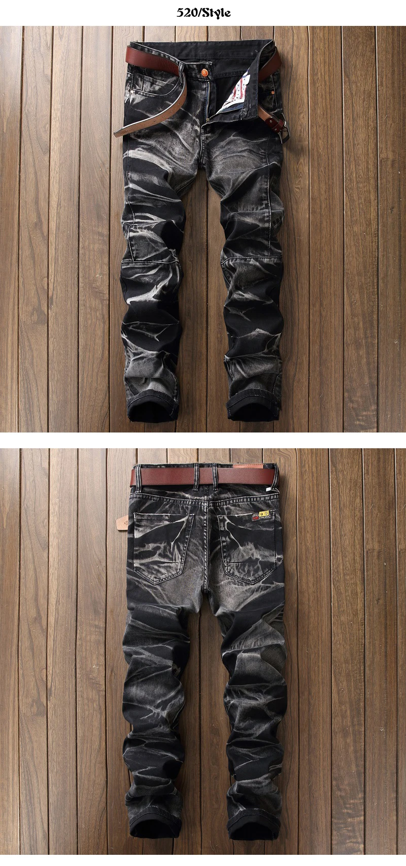 QUANBO брендовые джинсы ретро ностальгия прямые джинсы европейский и американский стиль Мода плиссированные повседневные длинные брюки 29-42