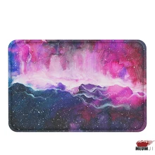 [MIAOJI] таинственный космический могучий Вселенная Аврора Блестящий Galaxy мягкий коврик для ванной влагопоглощающий коврик нескользящий 40x60 см