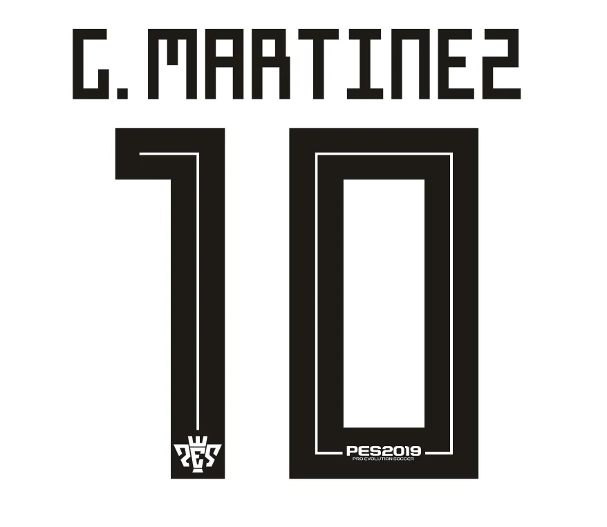 

Pu material River plate nameset #10 G.MARTINEZ Customize Any Name Number Printing