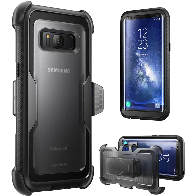 

For Samsung Galaxy S8Plus Case i-Blason Armorbox Full-Body Heavy Duty Protection Shock Reduction Cover WITHOUT Screen Protector