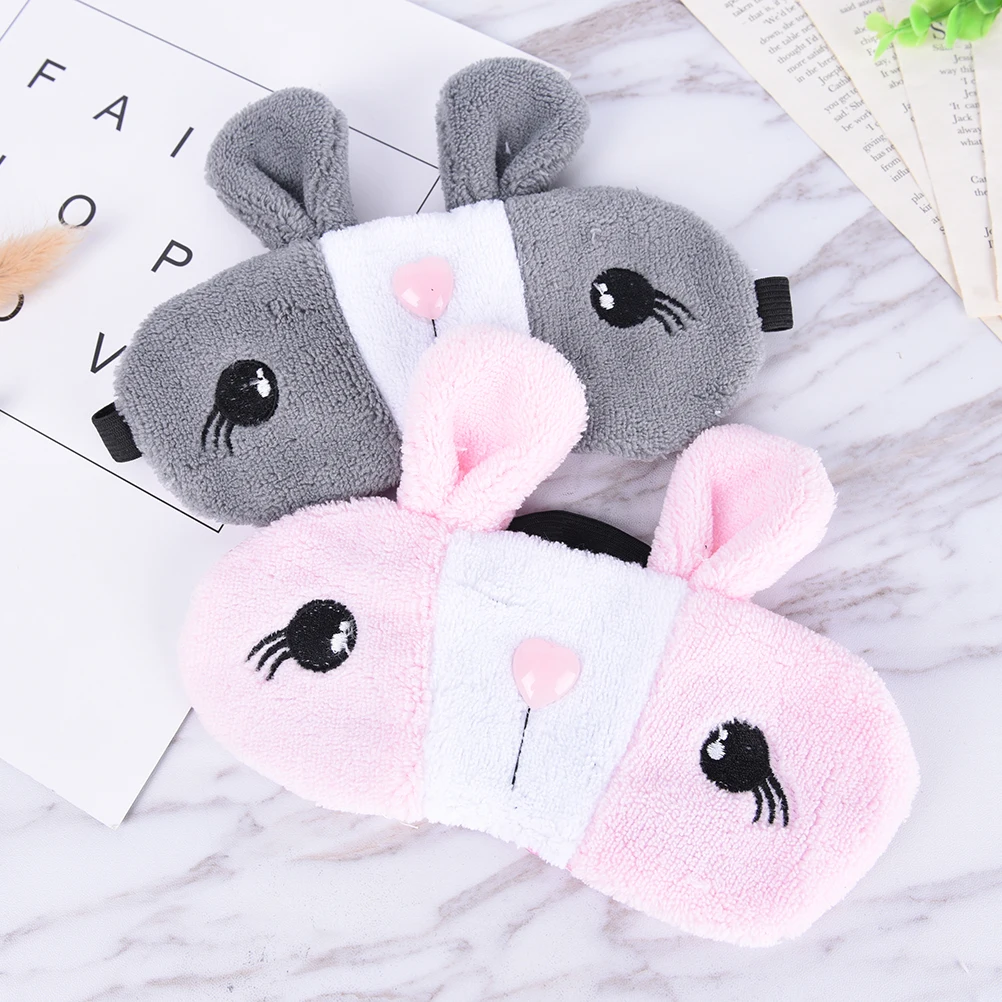 

1pc Rabbit Shape Deep Sleep Silk Gel Shade Ice Eyepatch Eye Mask Relaxing Cooling Sleeping Eye Sleep Masks