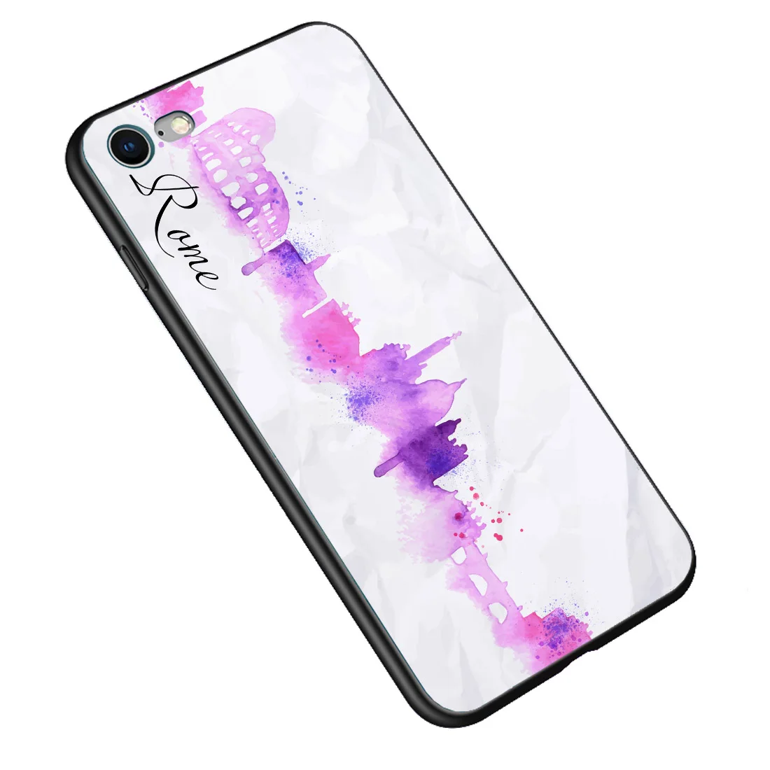 The Case For iPhone X 8 7 Plus 6 6S Tempered Glass Silicone Soft Edge Shock Proof for iphone |