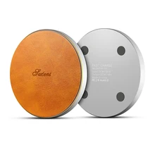 Металлическая кожанная быстро Qi Беспроводной Зарядное устройство для samsung Note 9 S9 S8 плюс S7 телефон Беспроводной зарядного устройства для iPhone X Xs Max 8 Plus