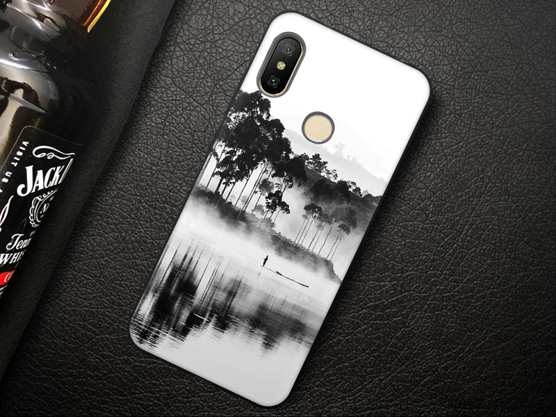 JURCHEN Phone Case For Xiaomi Redmi 6 Pro Case Global Version Cartoon Soft Silicone TPU Back Cover For Xiaomi Mi A2 Lite Case