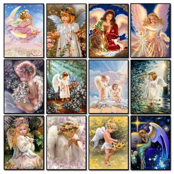 

Diy Diamond painting Angel diamond cross stitch crystal square diamond sets unfinish decorative Diamond embroidery Angel