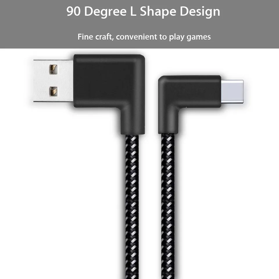 20 см/0,2 м короткий 90 градусов usb type C зарядный кабель L форма USB-C телефонный кабель для зарядного устройства для samsung A3 A5 A7 huawei P20 Pro