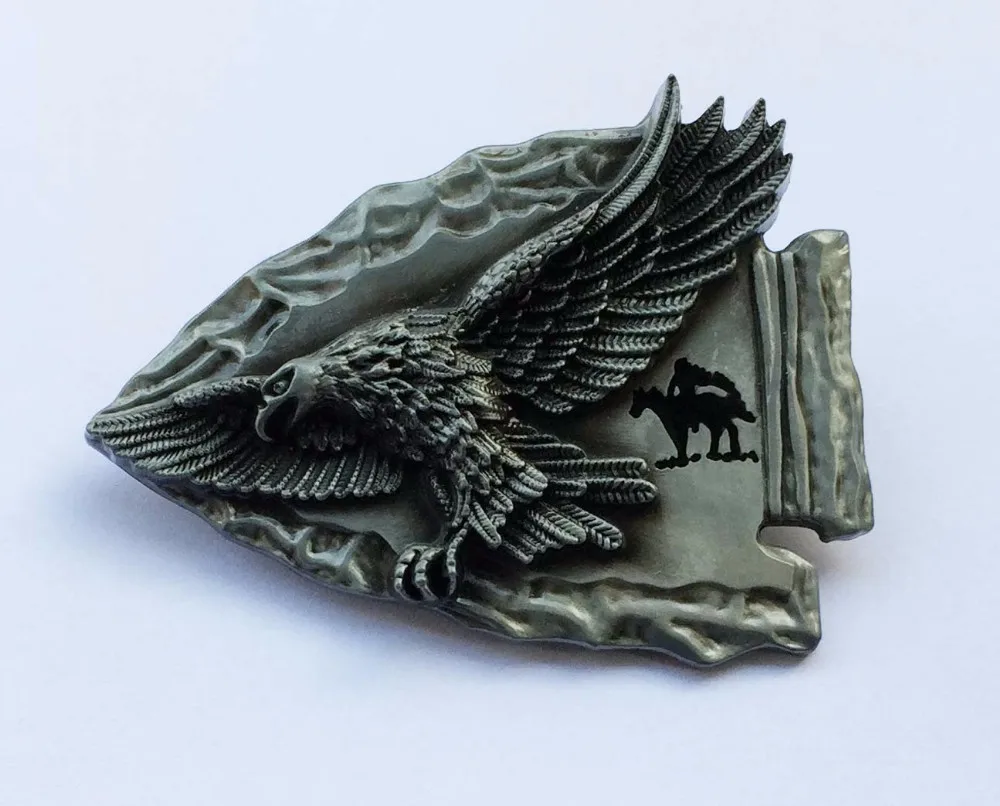 Antique Bronze American Eagle Western Belt Buckle Flying Eagle Belt Buckle