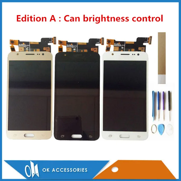 ЖК-дисплей с сенсорным сенсором для Samsung Galaxy J5 2015 J500 J500F J500FN дигитайзер со стеклом