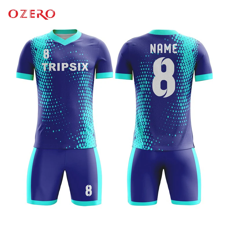 

men short sleeve soccer jersey 100% polyester thai quality sublimation soccer jersey wear