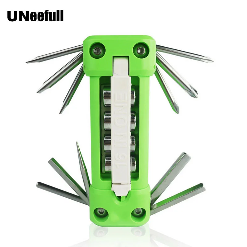 

UNeefull 16 IN 1 multi-function Repair Tool Set Combination Folding Set Screwdriver Wrench Socket Bike Repair Hand tools
