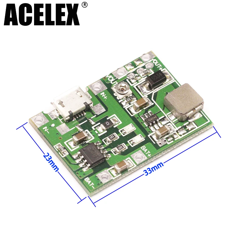 3,7 в 4,2 в литий-ионная 18650 плата зарядного устройства DC-DC Повышающий Модуль зарядки литиевой батареи Повышающий Модуль