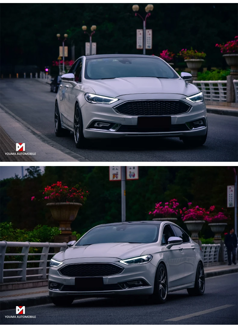 Автомобильный Стайлинг Головной фонарь для Ford Mondeo фары для Fusion фары динамического рулевого управления DRL H7 D2H Hid биксеноновый луч