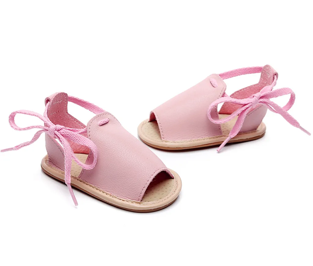 

Infant Baby Girls Beach Leather Rubber Sole Summer Sandals First Walkers Shoes kids shoes summer Chaussures pour enfants #g11