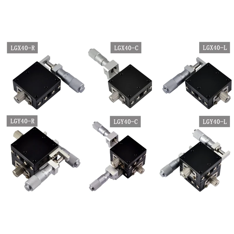 

X-axis LGX40 fine adjustment frame XY axis slide LGY40 steel ball-type manual displacement platform Optical platform