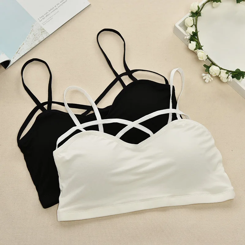 New Sexy Women Cut Out White Bra Bustier Crop Top Bralette Strappy Crochet Cropped Blusas Bandage Halter Tank Tops Camisole (17)