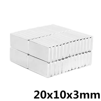 

10pcs 20x10x3 mm N35 Strong Square NdFeB Rare Earth Magnet 20*10*3 mm Neodymium Magnets 20mm x 10mm x 3mm