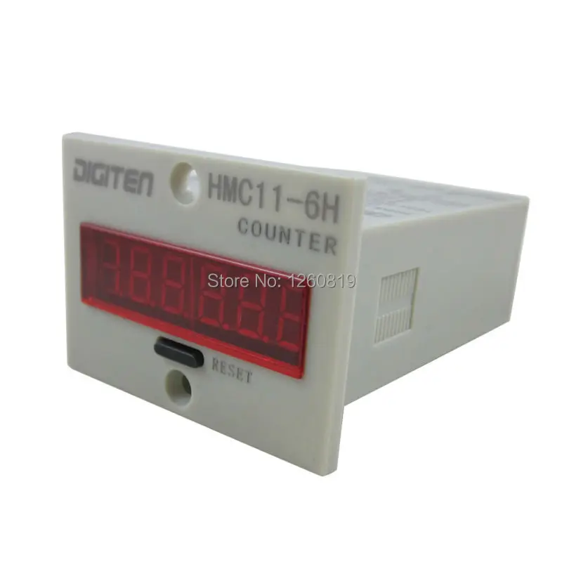 Digiten 12V-24VDC 6-значный цифровой 0-999999 светодиодный Дисплей цифровой счетчик+ силовые Транзисторы NPN датчик приближения Сенсор