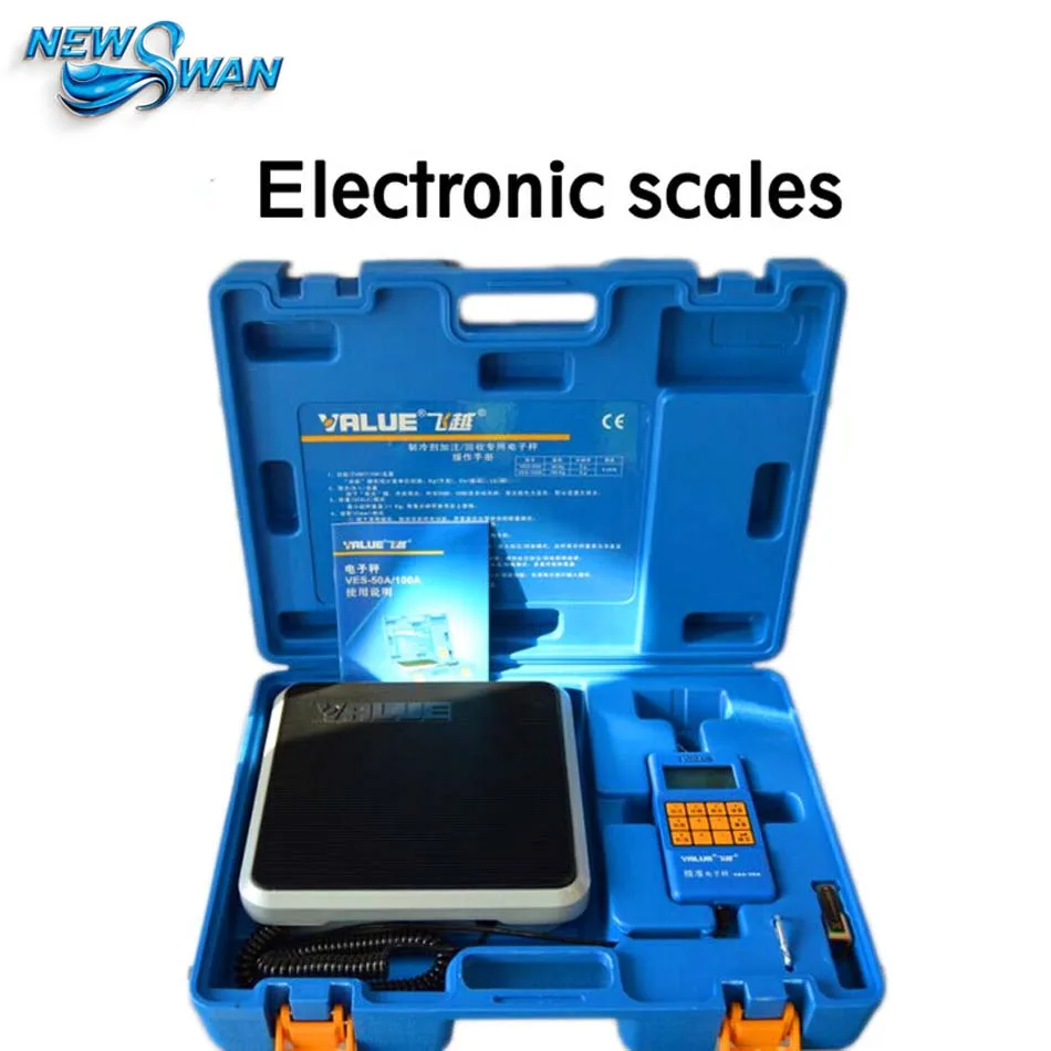 

Electronic Scale VES-50A Precision Cold Media Quantitative Fluorine Balance Scale Refrigeration Tools 1pc