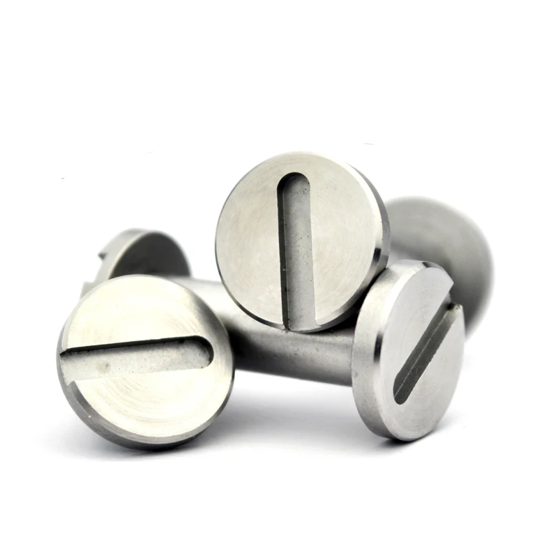 2 sets Diy Knife material Making knife Handle screw rivet Shank Slotted screw lock screw