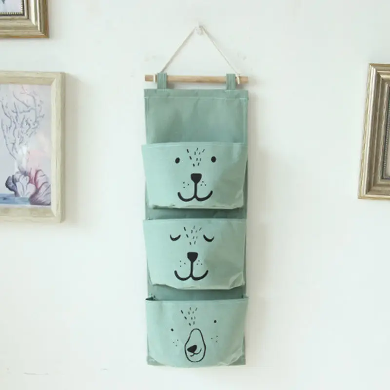JX-LCLYL Wall Hanging Storage Bags Children Kids Room Linen Closet Stuff Organizer Pouch