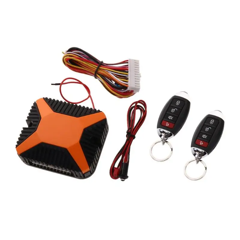 

12V Car Auto Burglar Alarm Central Door Lock Keyless Entry Security System With Remote Controllers Car Alarm System Universal