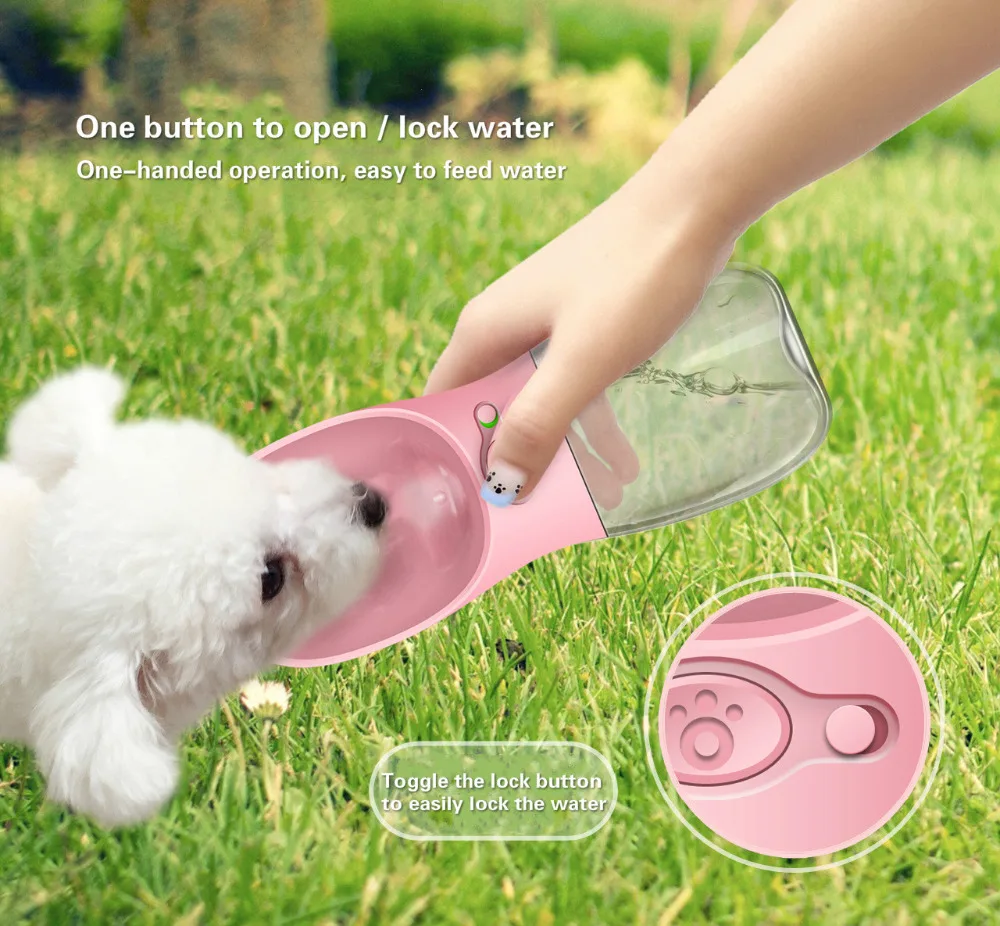 

New! Portable Pet Dog Water Bottle For Small Large Dogs Travel Puppy Cat Drinking Bowl Outdoor Pet Water Dispenser Water Feeder