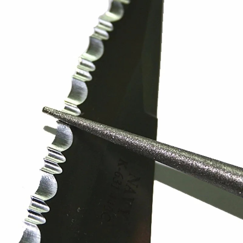 1pc Safe Knife Sharpener Stone Portable Pen Diamond Knife Stainless Steel Grit Fish Hook Sharpener Sharpening Stick Hunting Outdoor Kitchen Tool  (2)
