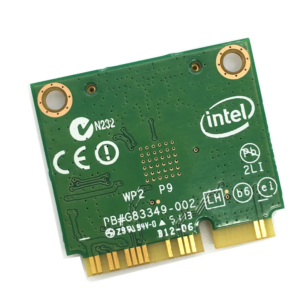 Беспроводная Wifi карта Двухдиапазонная для Intel 7260 AC 7260HMW Mini PCI-E 867 Мбит/с 802.11ac 2,4G/5 ГГц Bluetooth 4,0 для ноутбука