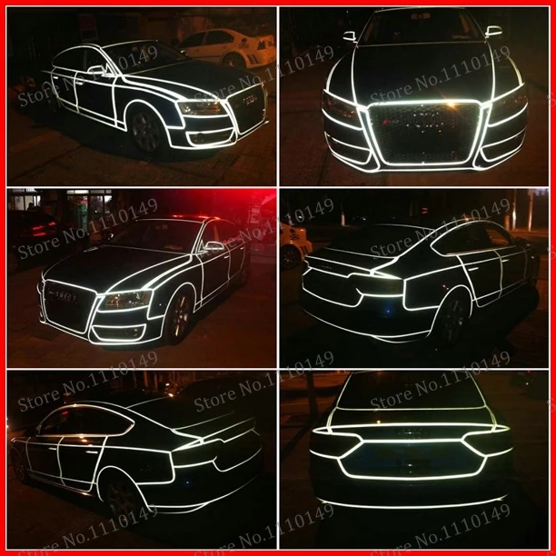 1 roll 1cm 1 5cm car reflective sticker 45 meter reflective car fashion decorative line 1 roll 1cm 1 5cm car reflective sticker 45 meter reflective car fashion decorative line