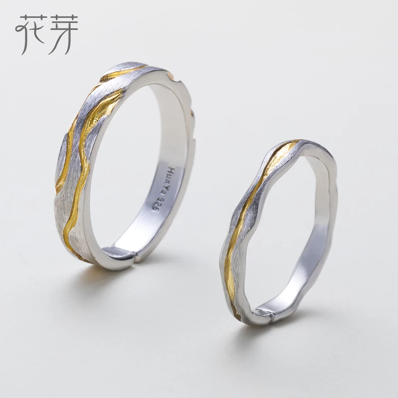 Ceny Thaya Classic 100% 925 Sterling Silver Gully Wave Rings Vibrant Design biżuteria dla miłośników zaręczyn Ring Finger dla kobiet prezent