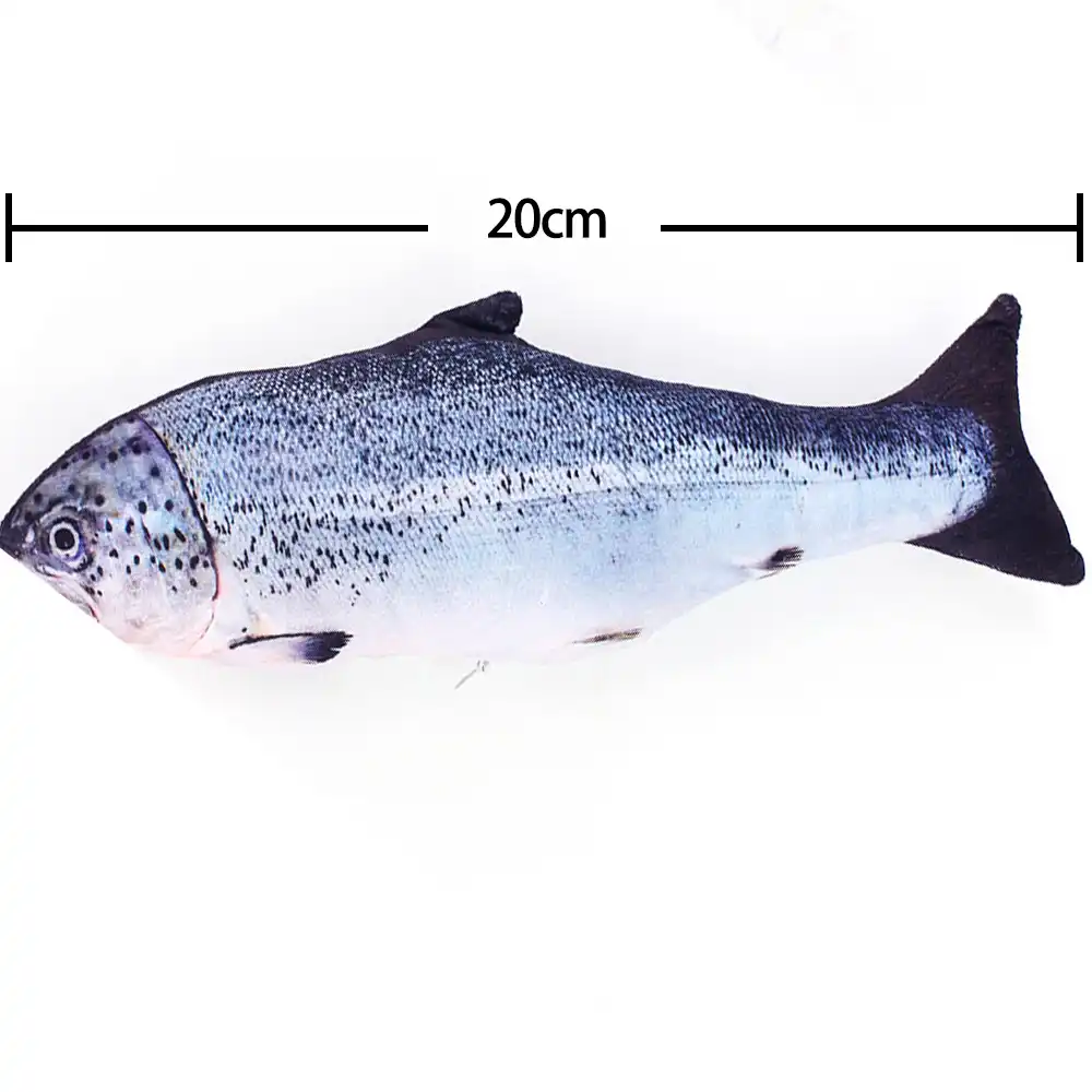 salmon cat toy