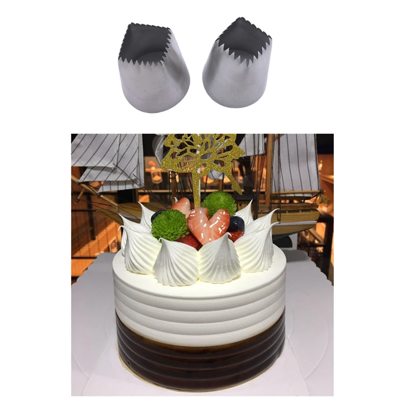 

Stainless steel Large Size Square Icing Piping Nozzles Cake Decorating Pastry Tip Sets Fondant Cake Mold Tools