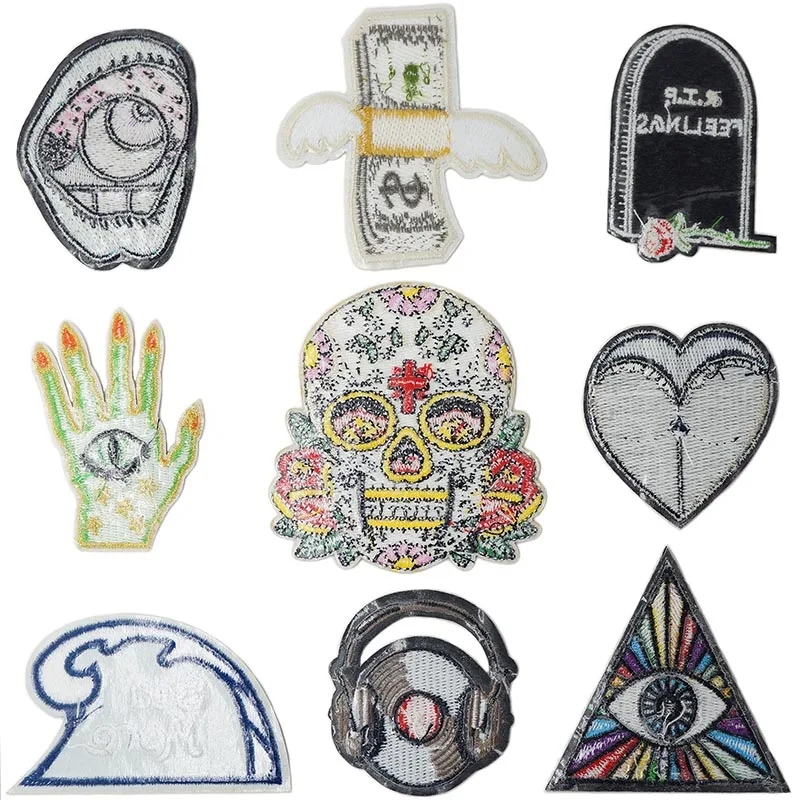 Kiss Globe Beverage Words Iron On Patches прошитая вышитая аппликация для куртки наклейки одежды