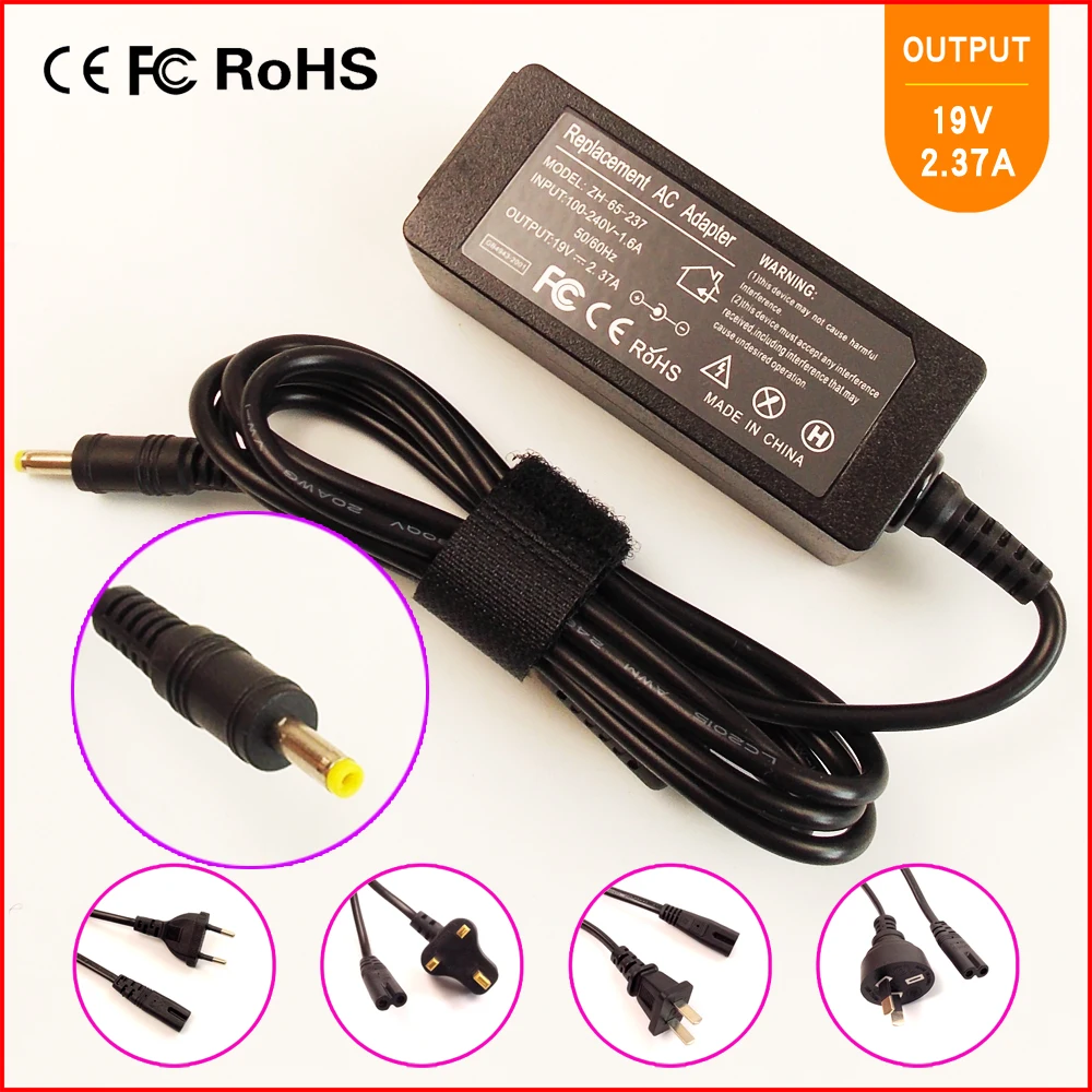 

19V 2.37A Netbook Ac Adapter Charger for Toshiba Portege Z10t series Z10t-A-10H,Z10t-A-11Q,Z10t-A-11Z Z10t-A-A1111