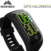 Makibes G03 плюс Цвет Экран активности Фитнес трекер Браслет IP68 Водонепроницаемый gps монитор сердечного ритма браслет Smart Band