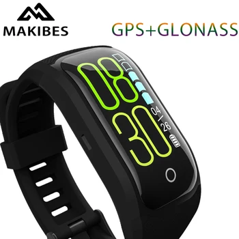 

Makibes G03 Plus Color Screen Fitness Tracker Wristband IP68 Waterproof GPS+GLONASS Heart Rate Monitor bracelet Smart Band
