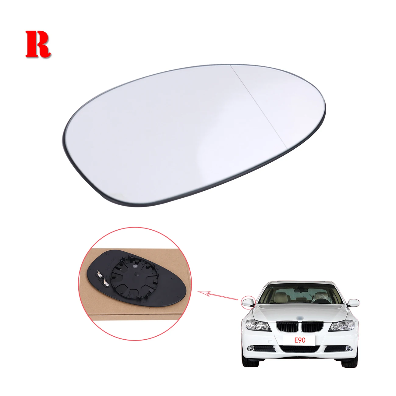Right Car Exterior Rearview Wing Door Mirror Glass For BMW E82 E88 E85