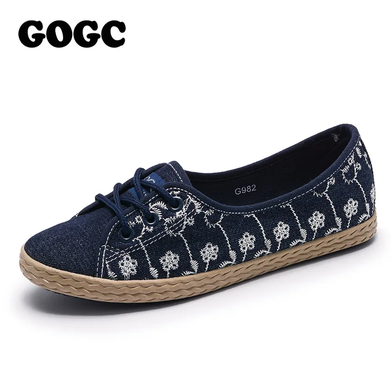 

GOGC Brand Women espadrilles Women Slip on Shoes Ladies Footwear Summer Shoes Woman Flat Soft Design Shoes Women Sneakers G982
