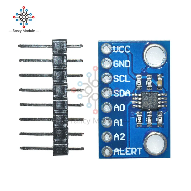 

High Accuracy Temperature Sensor MCP9808 I2C Breakout Board Module 2.7V-5V Logic Voltage for Ardunio in Stock