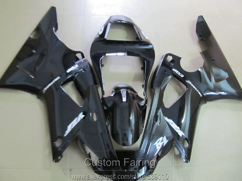 

Fairing kit for Yamaha YZFR1 00 01 glossy black fairings set YZF R1 00 01 YI01
