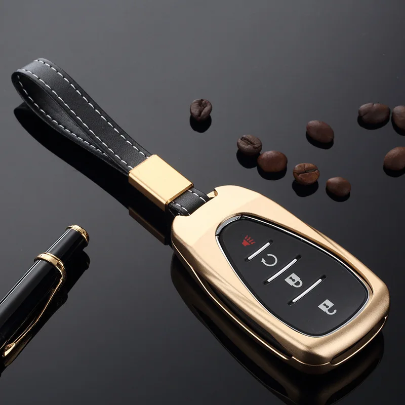 

Aluminum Alloy Car Key Cover Key Case Fob Shell For chevrolet cruze spark sonic camaro Volt Bolt Trax Malibu cruze Lightweight