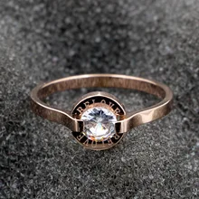 Модные обручальные кольца с кристаллами и надписью Belove, цирконием, для женщин, цвет розовое золото, нержавеющая сталь, элегантные вечерние кольца на свадьбу