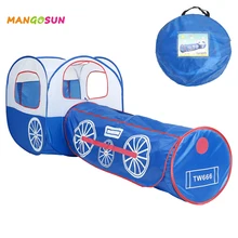 2 в 1 детский туннель детский складной Открытый Игровой Поезд Труба игровая площадка пляж палатка рождественский подарок на день рождения